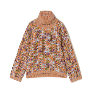 AF0H0001含羊毛羊驼毛上衣围脖设计毛衣女12.20冬