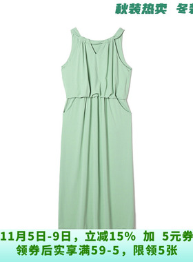 HG0A0202松紧腰显瘦中长裙微弹力裙子连衣裙女5.22夏