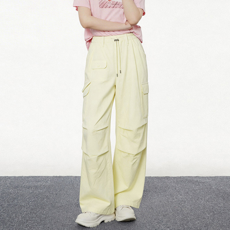 高端IV0P0001纯棉宽松百搭美式裤子休闲裤女7.26夏