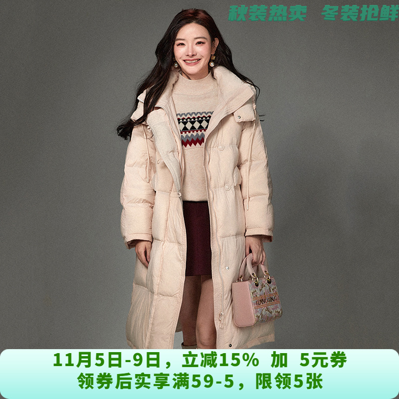 [禾哲]HZ1R0001加长款减龄长袖泡芙鹅绒服女11.14冬