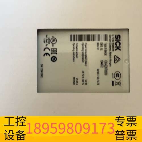 精密设备SICK西克标准网口模块FX0-GENT00000，匈牙