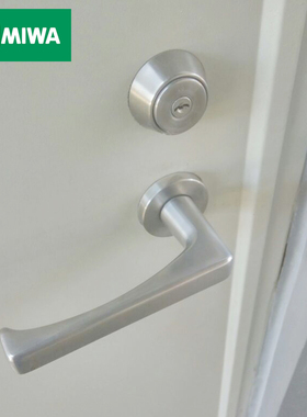 日本进口美和MIWA钢制铝合金门锁13LA不锈钢防火防盗把手执手锁