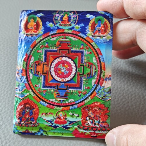 藏式唐卡微浮雕陶瓷冰箱贴磁贴磁铁磁吸贴磁力贴磁性贴纪念品