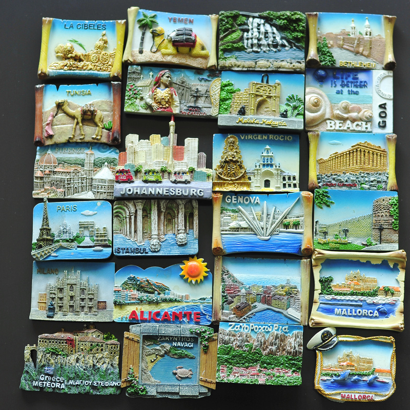 优质风景旅游纪念世界稀有绝版孤品极精致立体冰箱贴G1098叮当堂