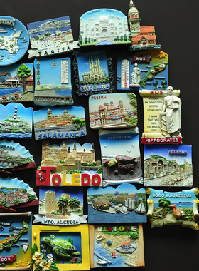 优质新款风景旅游纪念世界稀有孤品极精致立体冰箱贴G1082叮当堂