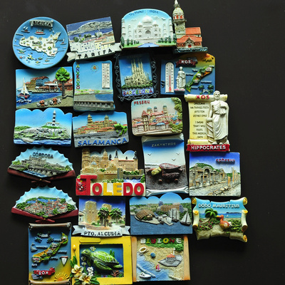 优质新款风景旅游纪念世界稀有孤品极精致立体冰箱贴G1082叮当堂