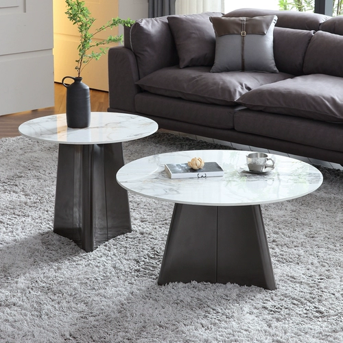 Итальянский легкий роскошный рок-стол круглый круглый сталь из нержавеющей стали специального размера круглый и низкий уровень комбинированного чайного дома современный прост