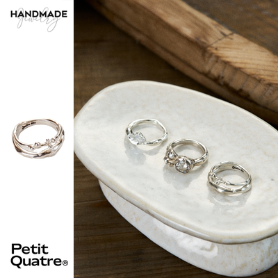 PetitQuatre情侣925银树枝戒指