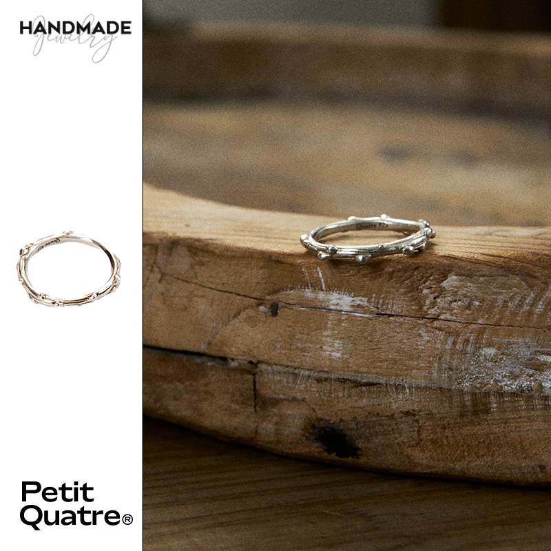 Quatre情侣银自然手工饰品