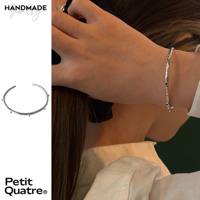 PetitQuatre简约男女银手工饰品