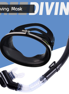 成人潜水镜套装半全干式呼吸管近视面罩装备浮潜二宝大框渔民眼镜