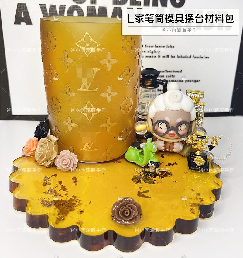 硅胶模具笔筒模具手工