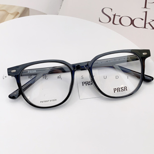 帕莎黑色眼镜框板材素颜配度数防蓝光透明近视镜架女PB75007 新款
