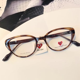 查尔斯桃心近视眼镜框男女款 TR钛腿网红爱心眼睛架可配度数CH2145