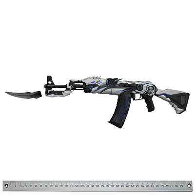 需自制 穿越火线ak47冲锋突击步枪无影3d纸模型益智手工diy 70331