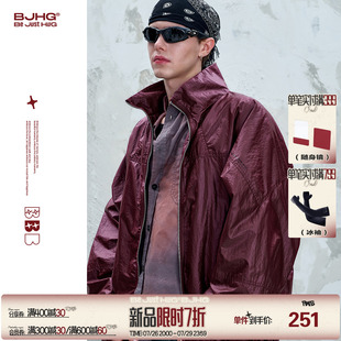 情侣高级光泽感皮衣 BJHG不计后果美式 夹克外套男女款 秋季 2025新款