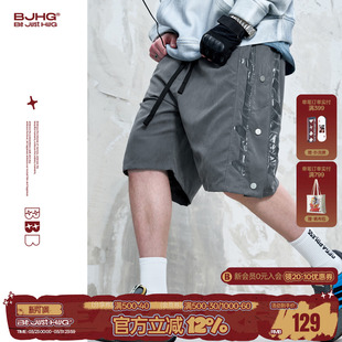 短裤 运动潮牌百搭直筒五分裤 男款 美式 子 休闲薄款 BJHG不计后果夏季