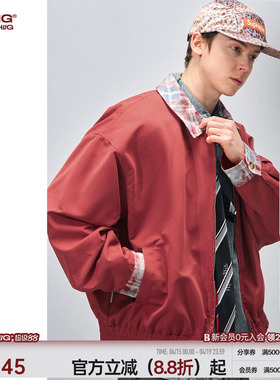 BJHG不计后果复古红色夹克外套男款春季潮牌高级感男装春装外套女