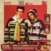 情侣装 春季 BJHG不计后果新年条纹毛衣男装 针织衫 猫和老鼠联名