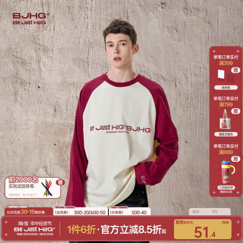 BJHG美式男女纯棉长袖