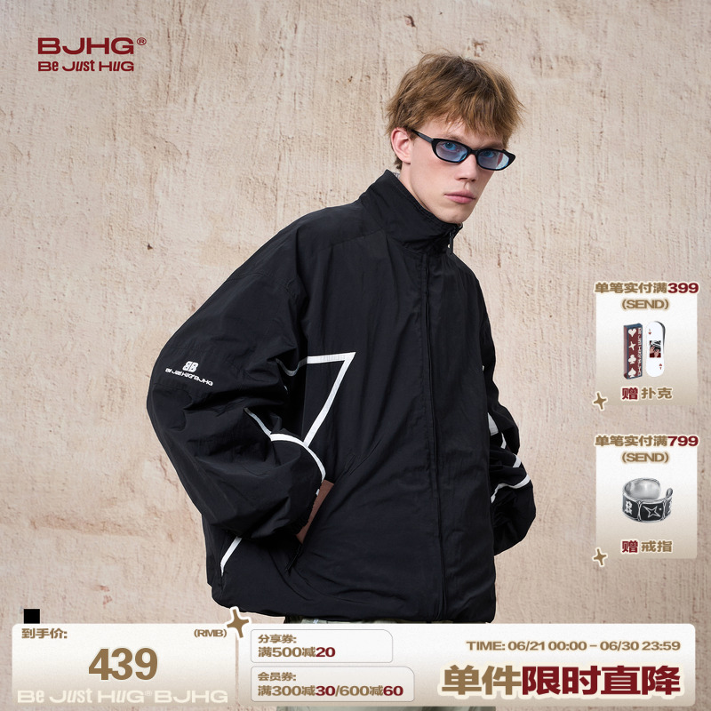 BJHG不计后果美式cleanfit飞行夹克外套男款春季休闲运动宽松衣服