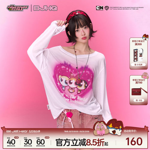 BJHG莱赛尔罩衫t恤女春季上衣