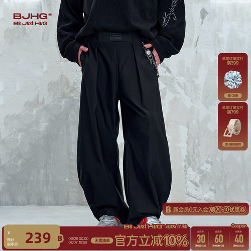 BJHG不计后果复古美式弯刀工装裤子男款夏季薄款山系户外运动裤子