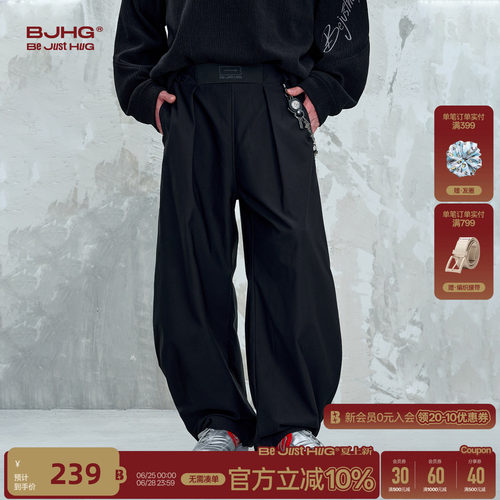 BJHG不计后果复古美式弯刀工装裤子男款夏季薄款山系户外运动裤子