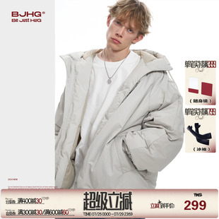 外套棉襖加厚情侶款 BJHG不計(jì)后果極簡(jiǎn)高級(jí)灰棉服男款 冬季 工裝 棉衣