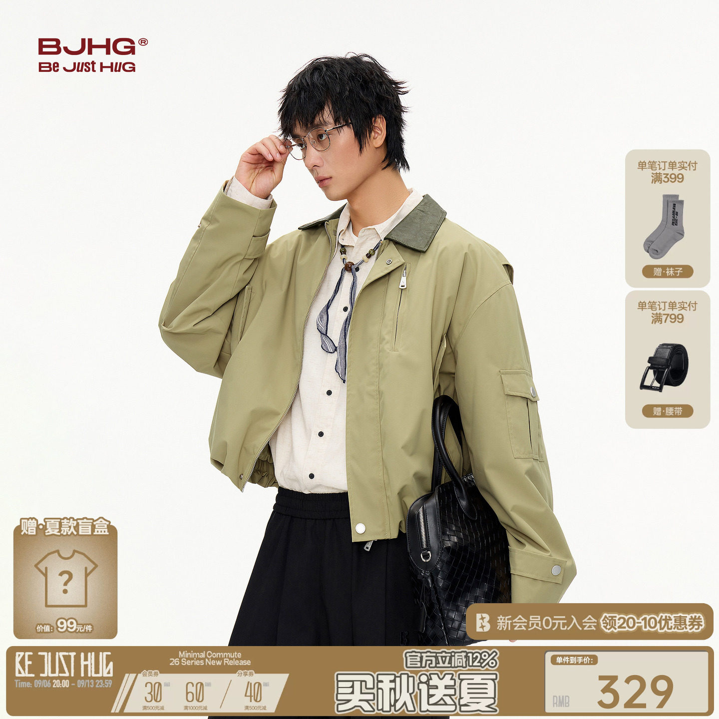 BJHG高级感轻量工装夹克外套图片