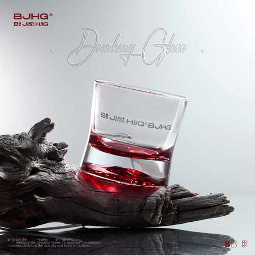 BJHG设计感酒红色月光杯