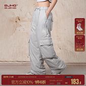 冬季 子男款 加厚美式 滑雪裤 子女 BJHG不计后果工装 户外防寒裤 羽绒裤