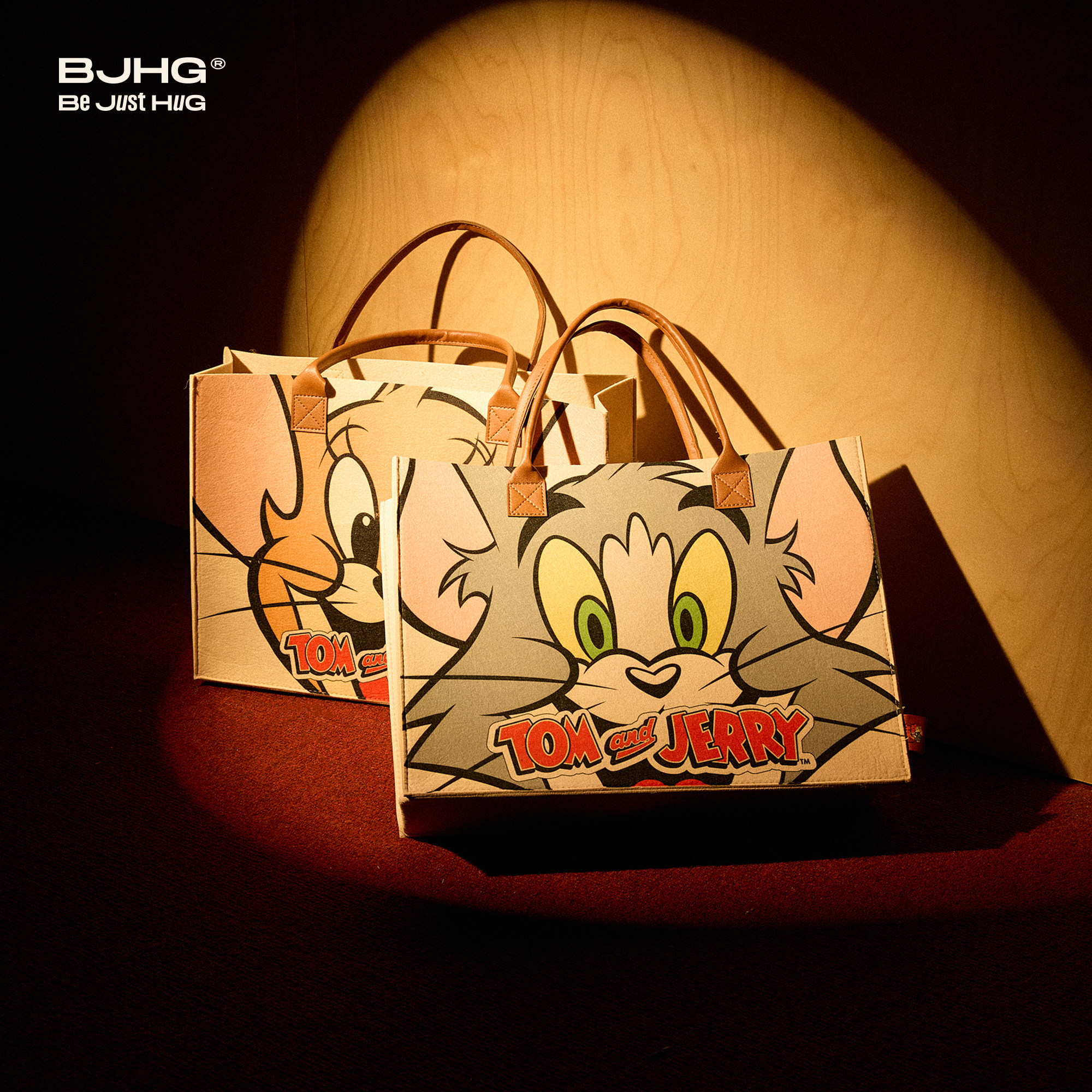 【猫和老鼠联名】BJHG不计后果潮流托特包男百搭通勤时尚手提袋女,服饰配件/皮带/帽子/围巾,其他配件,淘宝优惠券,粉丝福利购,淘宝优惠卷