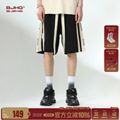 运动短裤 五分裤 男款 宽松撞色休闲潮牌薄款 子 夏季 BJHG不计后果美式