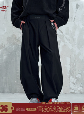 BJHG不计后果复古休闲弯刀工装裤子男款春季痞帅山系户外运动裤子