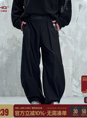 BJHG不计后果复古休闲弯刀工装裤子男款春季痞帅山系户外运动裤子