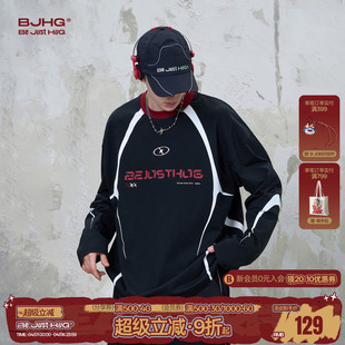 骑行健身打底美式 球衣T恤女 男t恤春秋季 BJHG不计后果速干抗菌长袖