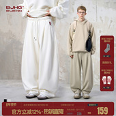 子男款 套装 冬季 BJHG不计后果火焰绒加绒裤 卫衣冬装 休闲裤 直筒卫裤