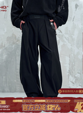 BJHG不计后果复古休闲弯刀工装裤子男款春季痞帅山系户外运动裤子