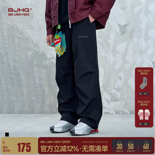 BJHG不计后果美式休闲裤子男款春季新款潮牌街头阔腿直筒工装长裤