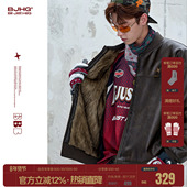 BJHG不计后果双面穿座山雕棉服外套男款 冬季 皮毛一体高级感棉衣女