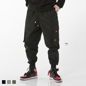 欧美街头嘻哈宽松工装裤