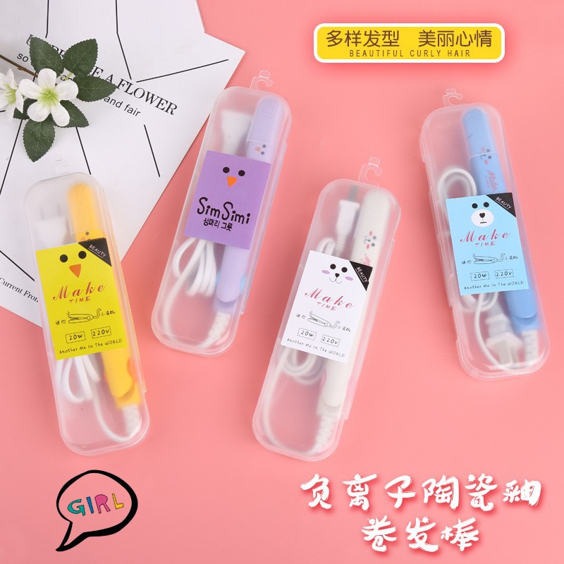 迷你直发器卷发棒直卷两用无线夹板烫发直供刘海内扣电卷棒直板