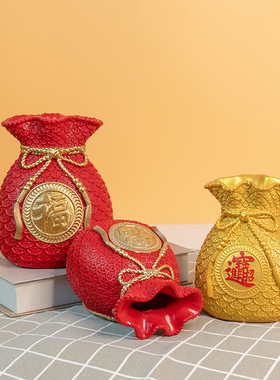 创意麦穗福袋摆件家居饰品