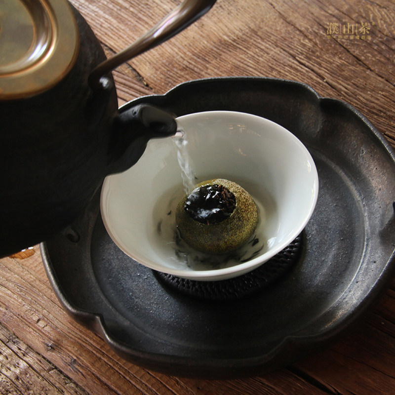 新会小青柑普洱茶熟茶柑普茶陈皮普洱茶熟茶青桔普洱橘普茶 500g