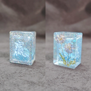 “赢”麻将牌/好手气/手工滴胶diy创意送礼/桌面摆件饰品/42mm