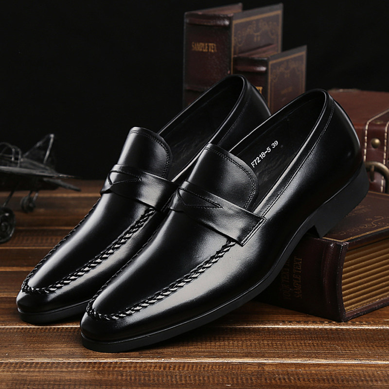 英伦精品时尚男鞋子一脚蹬商务休