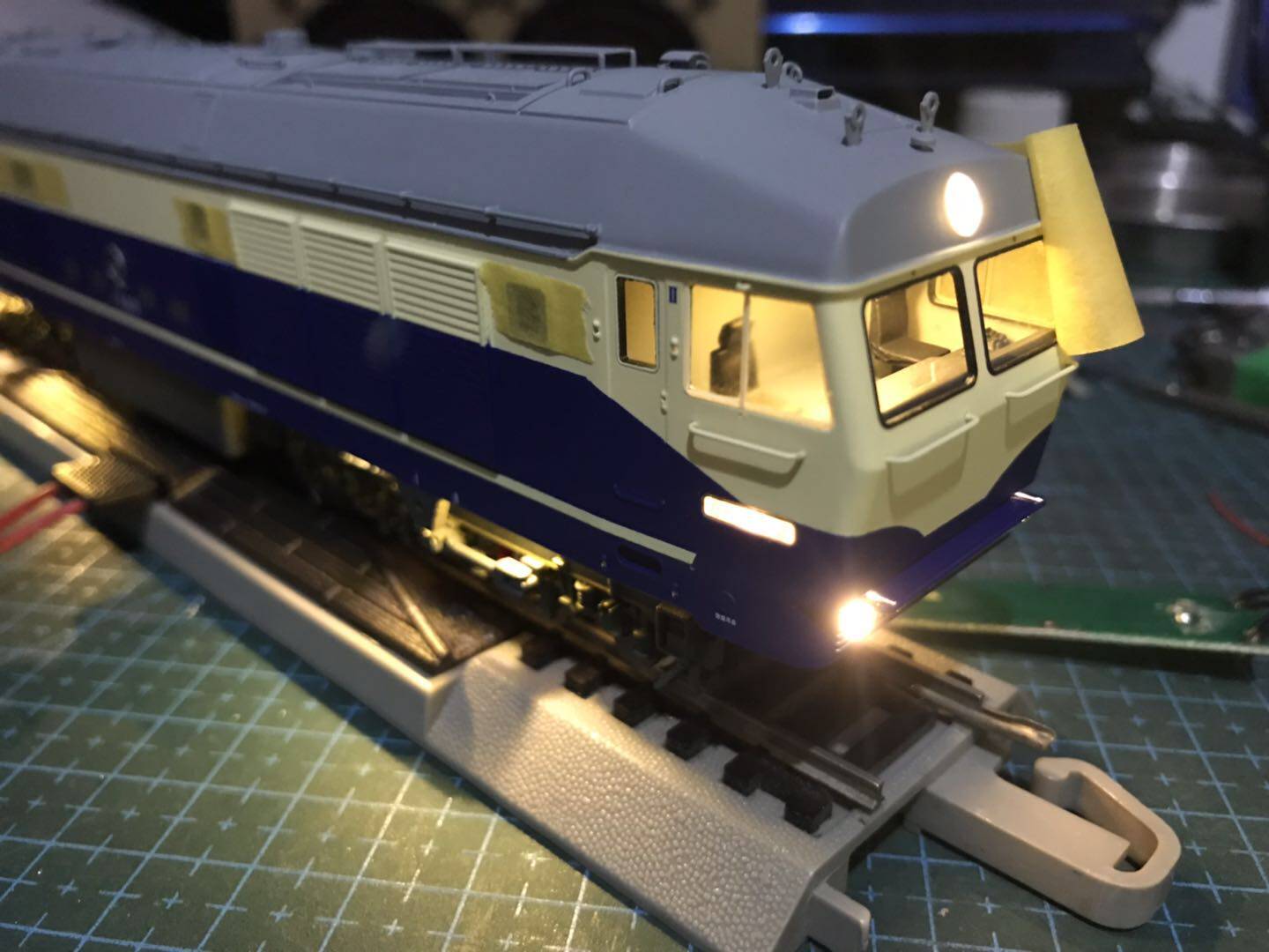 【京局石段自制】 1:87 ho火车模型灯光改造手工费,非实体模型