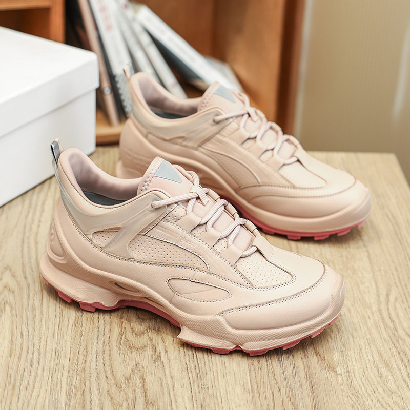 爱家EXXO女25新款徒步户外粉透气防水网面跑步鞋健步耐磨踪迹,流行男鞋,健步鞋,淘宝优惠券,粉丝福利购,淘宝优惠卷