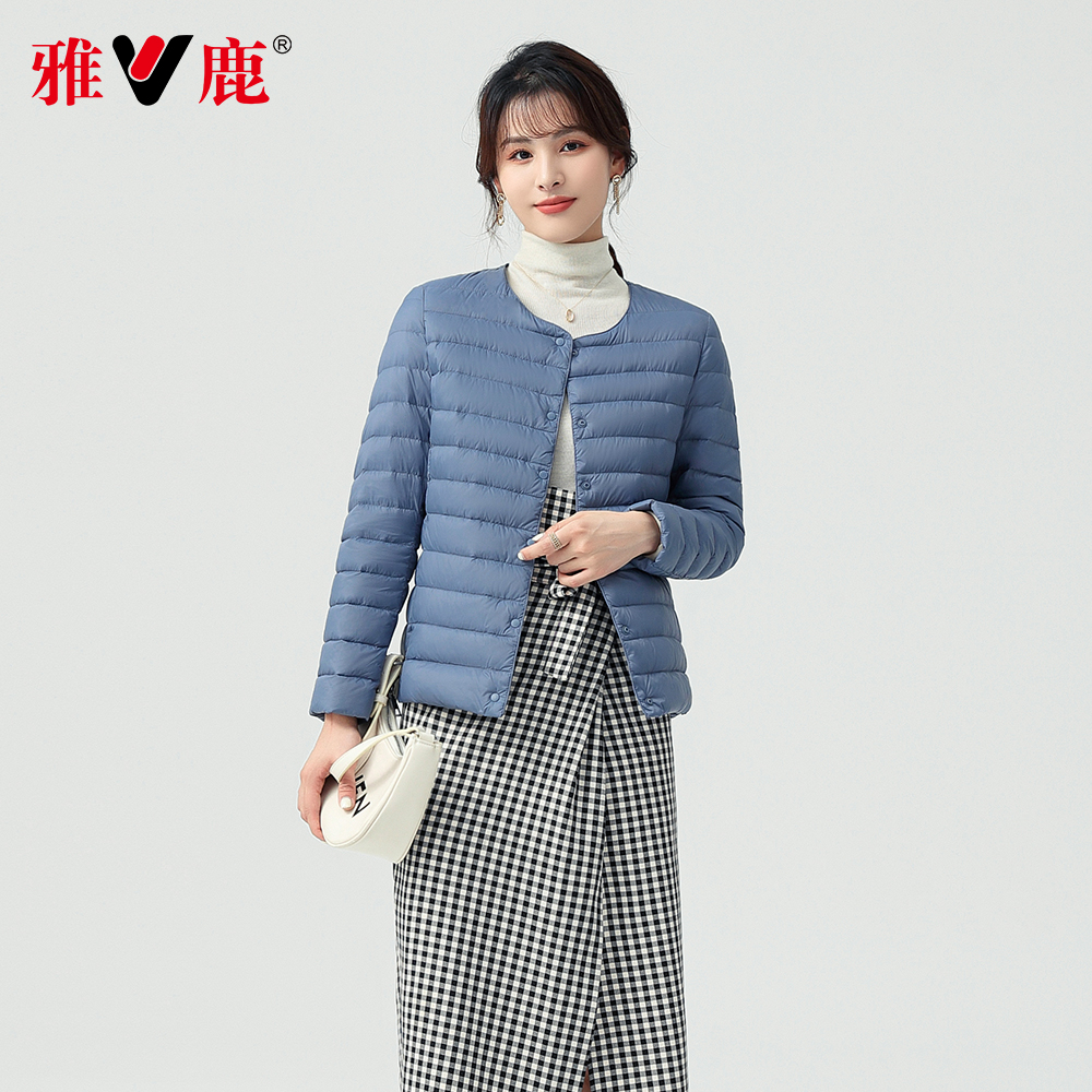 雅鹿羽绒服女内胆2023年新款秋冬季短款白鸭绒时尚保暖薄内恤内穿